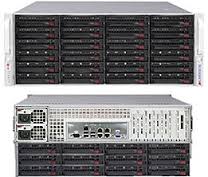 SSG-6047R-E1R36N, Серверная платформа 4U Supermicro SSG-6047R-E1R36N (LGA2011, C602, SVGA, SAS / 2 RAID, 36xHS SAS / SATA, 4xGbLAN, 24DDRIII 1280W HS)