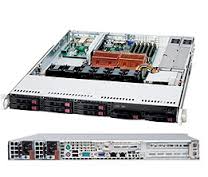 SYS-1025C-URB, Серверная платформа Supermicro BBNS 1U 5100 DP Xeon Uio-8X2.5 SATA 48GB 650WR Black