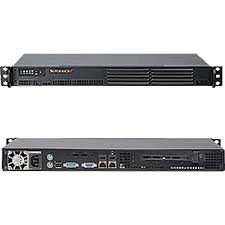 SYS-5015B-M3B, Серверная платформа Supermicro SYS-5015B-M3B, 1U (Black), FSB1333/1066, DDR2 800/677, 4xSAS/SATA, 300W 