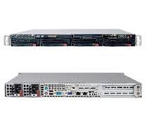 SYS-5015B-URB, Серверная платформа Supermicro SYS-5015B-URB 1U X48 Uio 8GB DDR3-4x Hot Swap Bay 450WR
