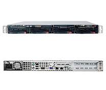 SYS-5016I-NTF, Серверная платформа Supermicro SuperServer 5016I-NTF - Server - rack-mountable - 1U - 1-way - RAM 0 MB - SATA - hot-swap 3.5" - no HDD - DVD - MGA G200eW - Gigabit LAN - Monitor : none. 