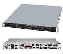 SYS-5017C-MF, Серверная платформа Supermicro SERVER SYS-5017C-MF (X9SCL-F, CSE-512F-350B) (LGA1155,C202,SVGA,SATA RAID,2x3.5'' internal,2xGbLAN,4xDDRII DIMM,1U,rackmount,350W)