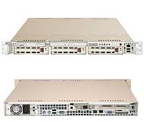SYS-6014H-i2, Серверная платформа 1U RM BB Beige Xeon-DP 800MHz 420W PCIE PCIX 16GB DDR2 gBe2 3X IDE