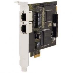 1TE220F, Цифровая плата Digium 1TE220F с разъемом PCI Express, с модулем эхоподавления, содержит 2 порта E1
