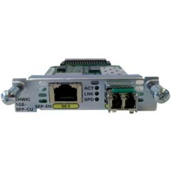 EHWIC-1GE-SFP-CU=, EHWIC 1 port dual mode SFP(100M/1G) or GE(10M/100M/1G) Spare