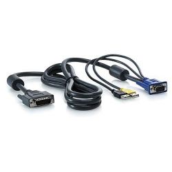 AF613A, HP USB Server Console Cable, 6 foot/1.8m, 2-Pack (for AF611A)