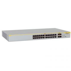 AT-8000GS/24-50, Коммутатор Allied Telesis AT-8000GS/24-50 Layer 2 switch with 24-10/100/1000Base-T ports plus 4 active SFP slots