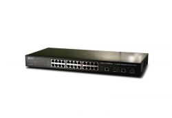 FGSW-2620VM,24*10/100Base-TX + 2*10/100/1000Base-T / Mini-GBIC (SFP) SNMP-Lite Managed Switch