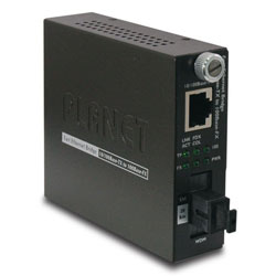 FST-806A60, 10/100Base-TX to 100Base-FX WDM Smart Media Converter - Tx: 1310) - 60KM