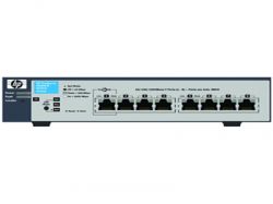 J9449A, Коммутатор HP J9449A 1810-8G Switch (8 ports 10/100/1000 WEB-Managed Fanless design desktop can be powered with PoE)