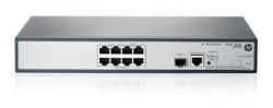 JG350A, Коммутатор HP JG350A 1910-8G-PoE+ (180W) Switch (8x10/100/1000 RJ-45 PoE+ + 1xSFP Web SNMP L3 static single IP management up to 32 units 19')