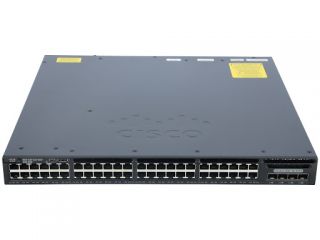 WS-C3650-48TS-S, Коммутатор Cisco WS-C3650-48TS-S Catalyst 3650 48 x 10/100/1000 Ehternet ports - Layer 3 - 4 x 1G SFP uplinks - IP Base IOS -Managed