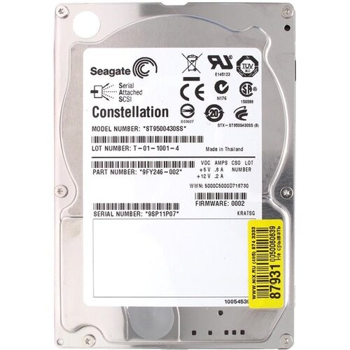 Жесткий диск SEAGATE ST9500430SS