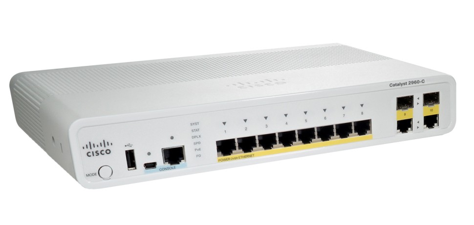 КОММУТАТОР CISCO WS-C2960C-8PC-L=
